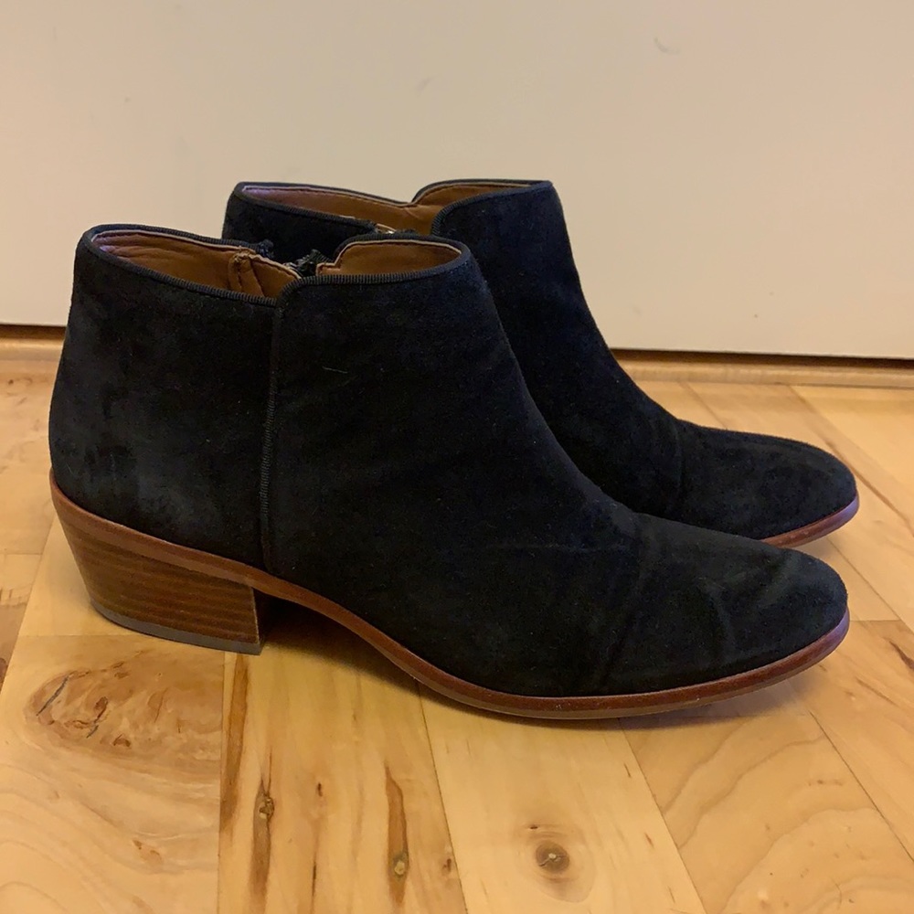Sam Edelman Black Suede Ankle Booties